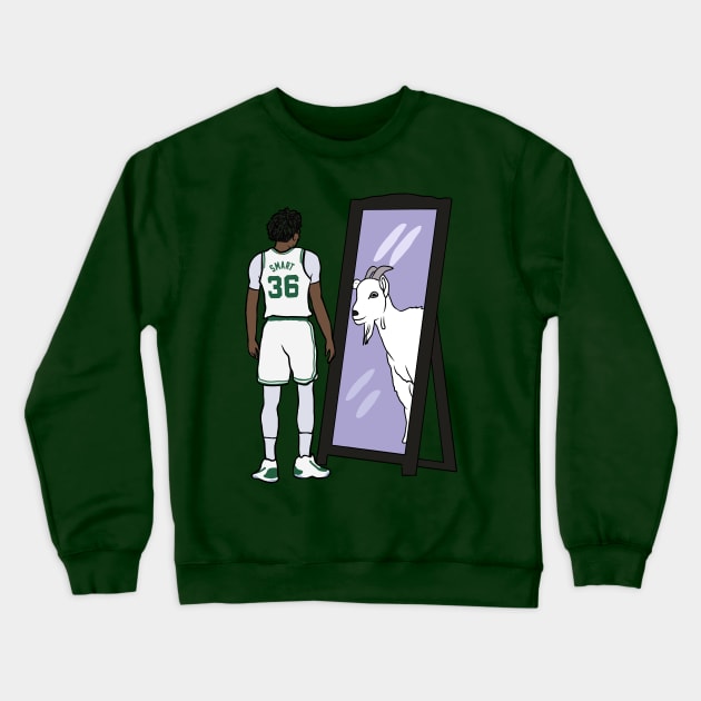 Marcus Smart Mirror GOAT Crewneck Sweatshirt by rattraptees